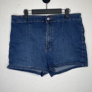 Wild Fable Womens Shorts Size 16 Blue Denim Highest Rise Medium Wash Casual